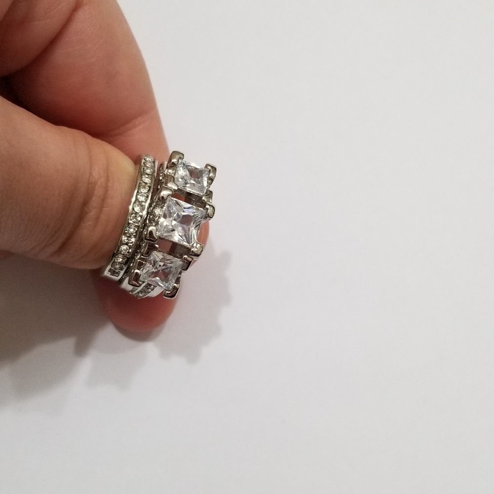 5⭐rated white gold filled Cz - Picture 9 of 11